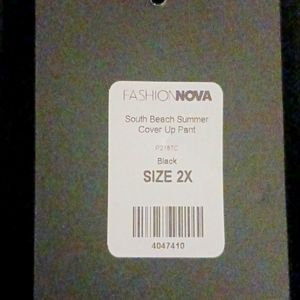 Extra long sheer swim cover up pants